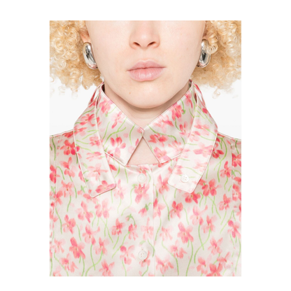 Shirt in Viscose White - Image 5