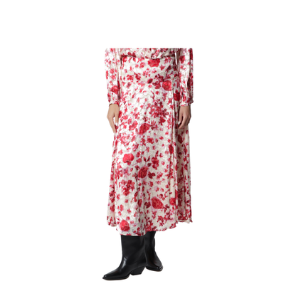 Hilza Skirt in Printed Silk Dévoré Georgette - Image 1