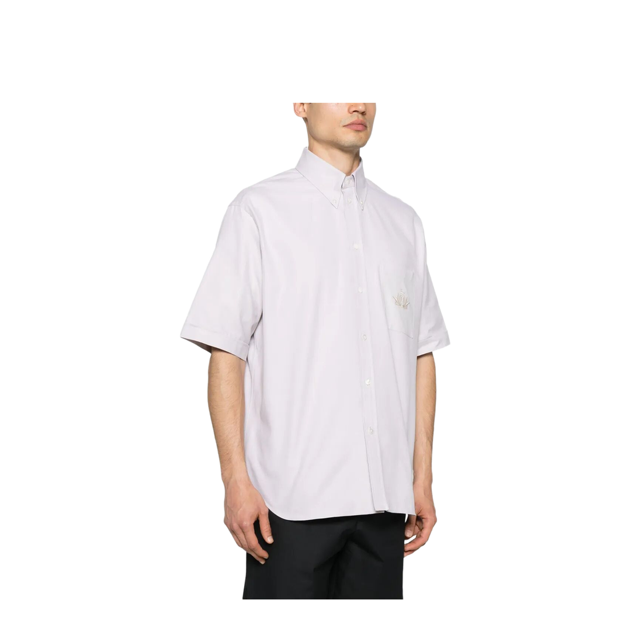 Crest Oxford Cotton Shirt - Image 2