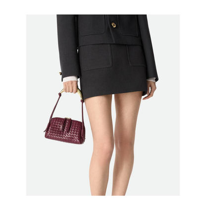 Sardine Leather Handbags - Burgundy - Image 4