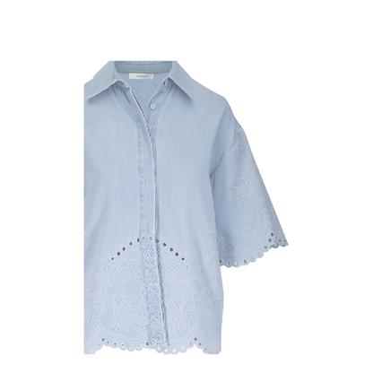 Daylight Embroidered Denim Shirt - Image 5