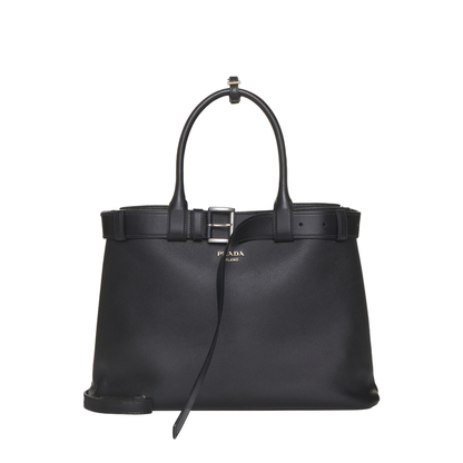 Buckle Large Leather Handbag - Image 1