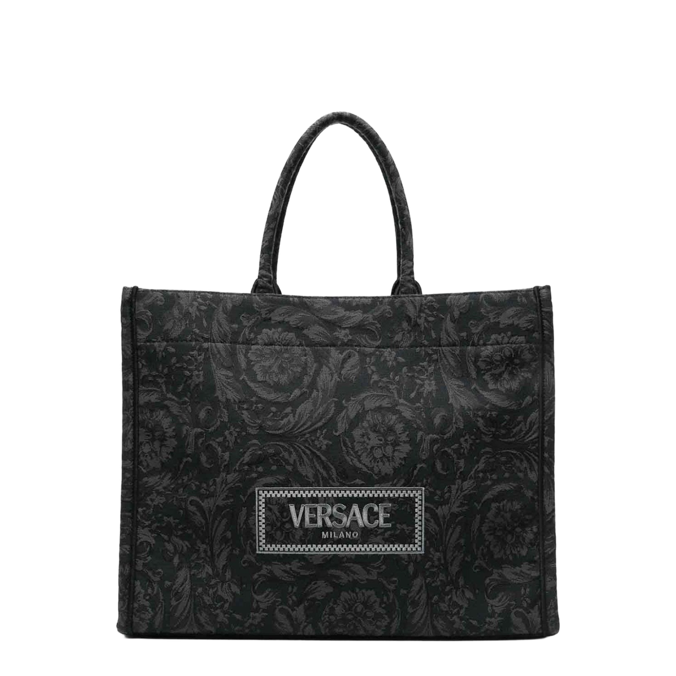 Embroidered Fabric Big Athena Shopping Bag - Image 5