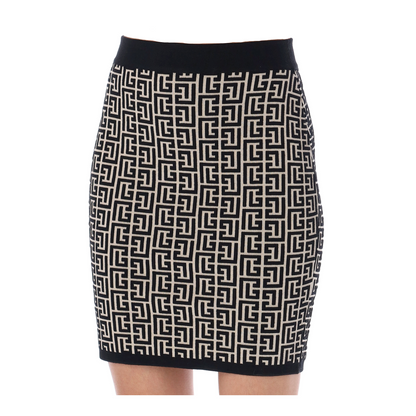 Monogram Jacquard Knit Skirt - Image 1