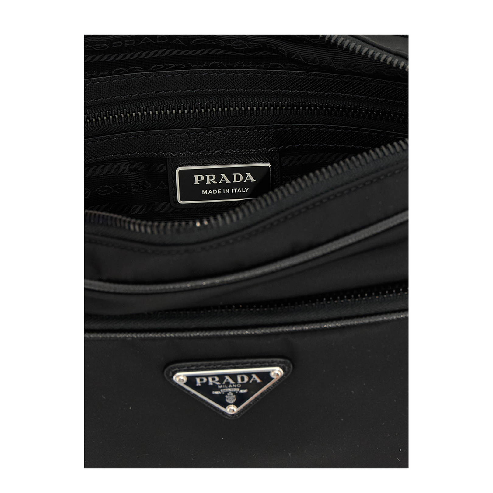 Small Re-Nylon And Saffiano Leather Shoulder Bag - Image 4