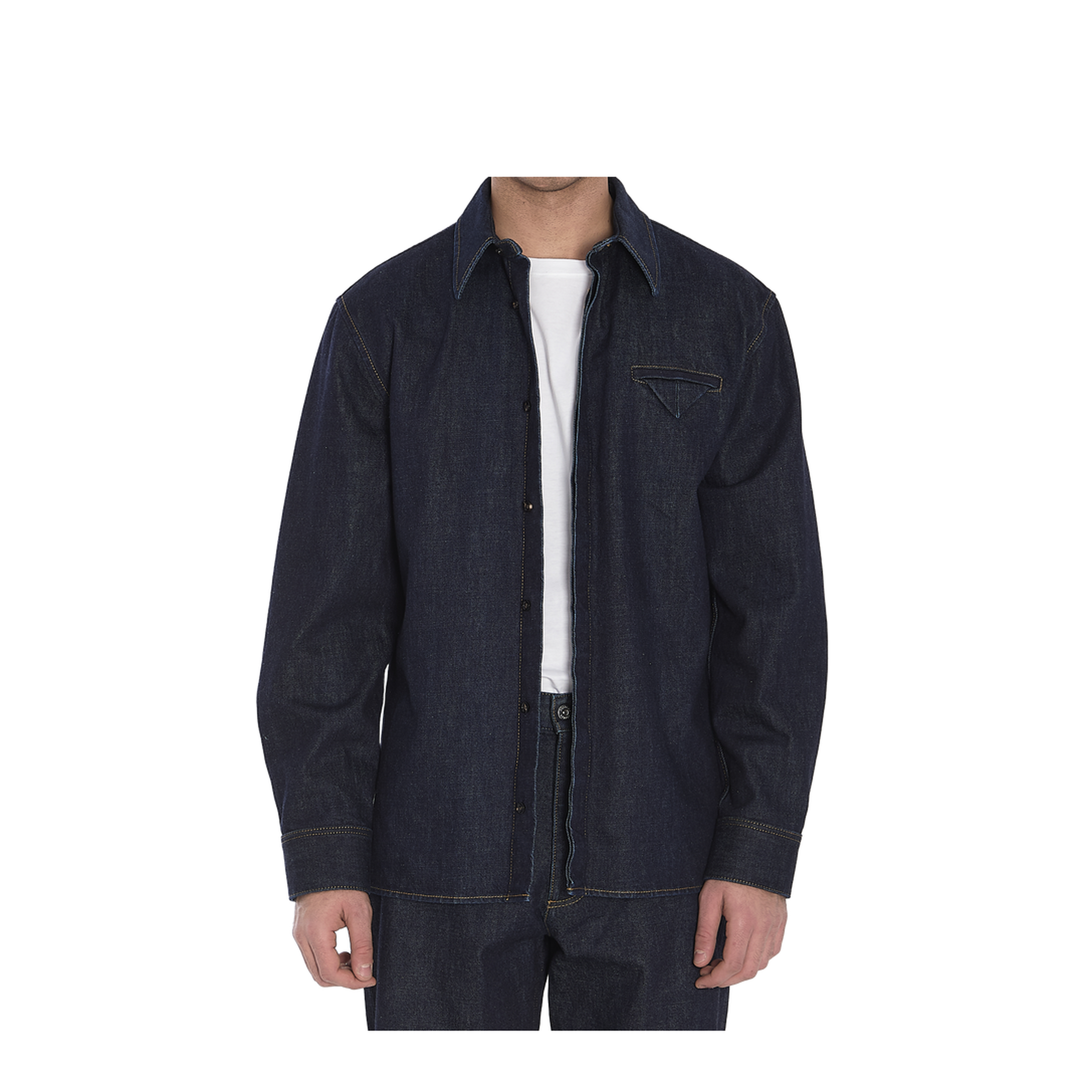 Indigo Denim Shirt - Image 1