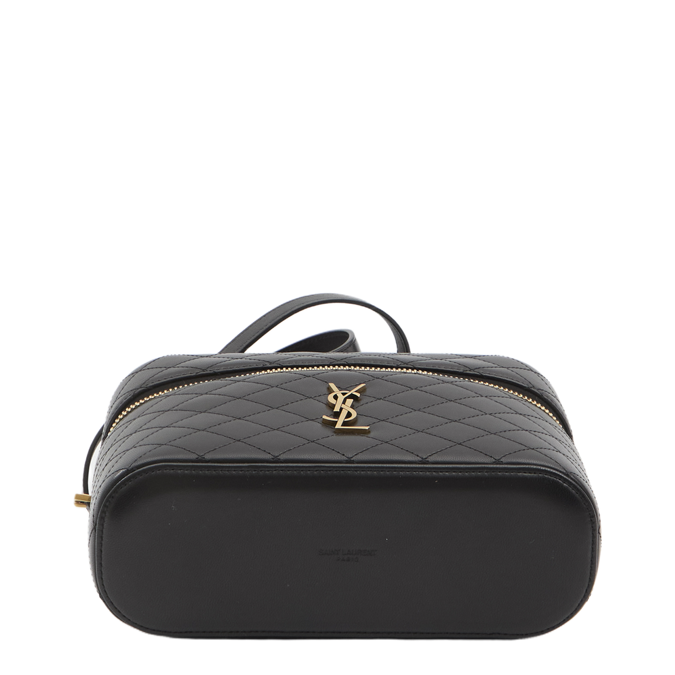 Gaby Large Lambskin Vanity Bag - Black - Image 3
