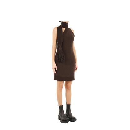 Brown One Shoulder Dress - Image 2