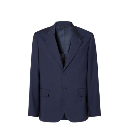 Wool Canvas Single-Breasted Blazer - Image 4