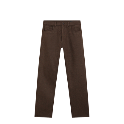 Ebony-colored wool trousers - Image 1