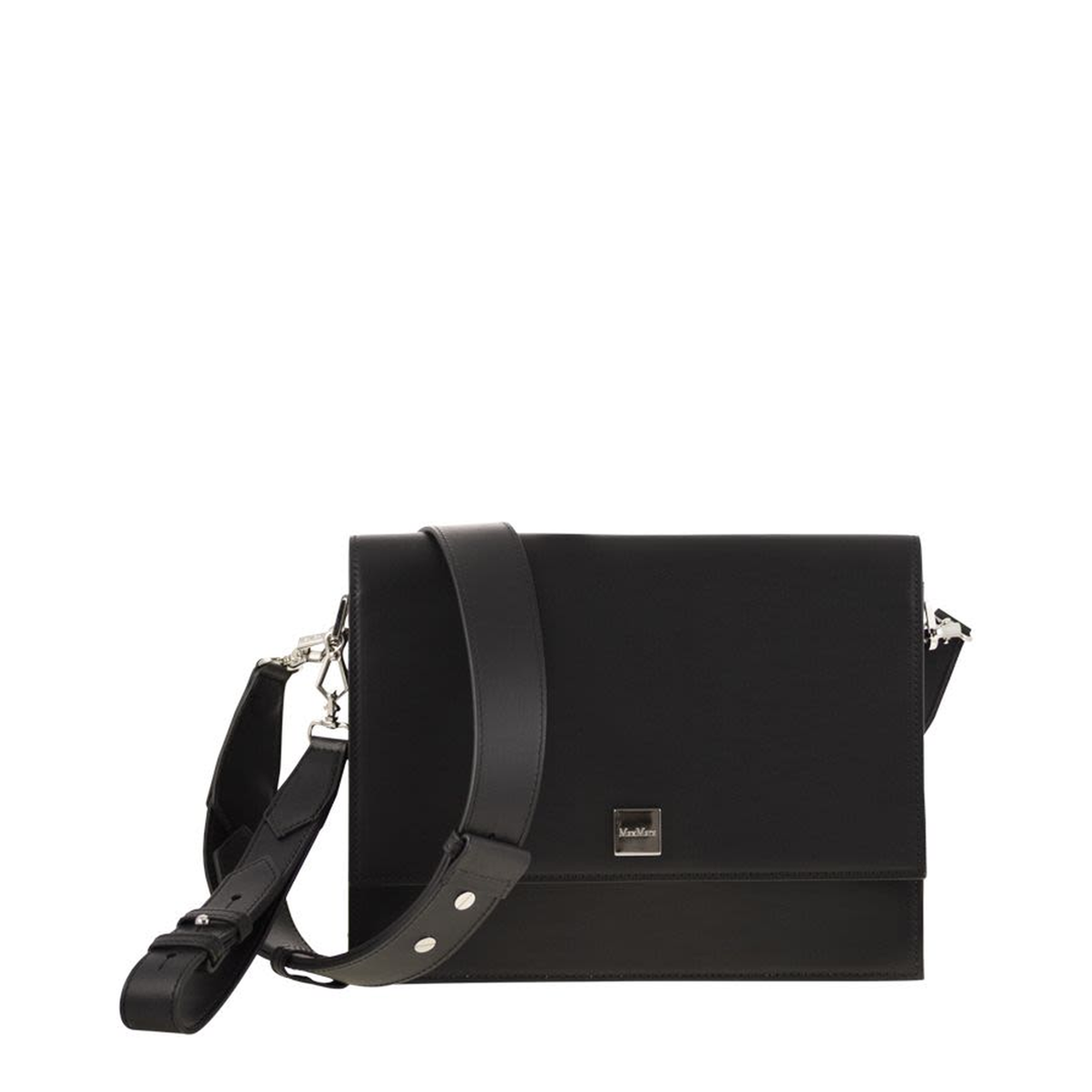 Biancaroughs Medium Leather Crossbody Bag Black - Image 1
