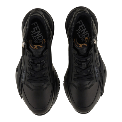 Flow Trainers Leather Black - Image 3
