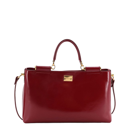Vittoria Medium Calfskin Handbag - Red - Image 2