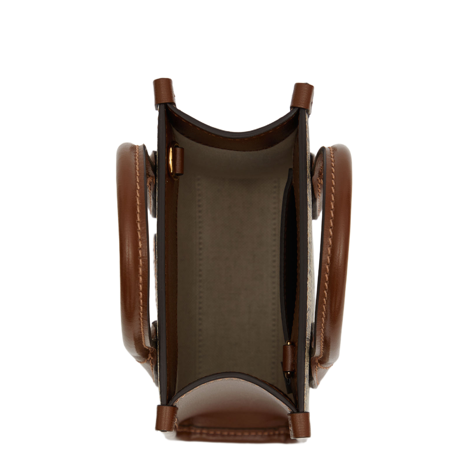 Ophidia Small Canvas Tote Bag - Brown - Image 4