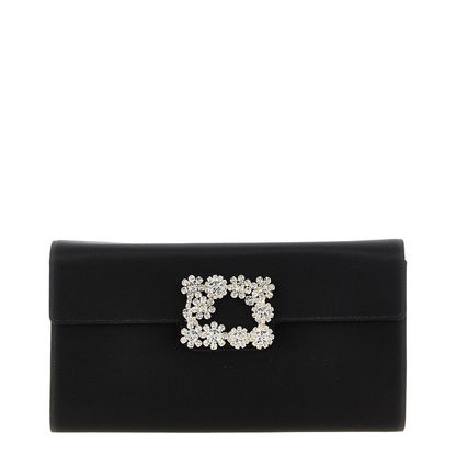 Envelope Flap Flower Buckle Handbag - Image 5