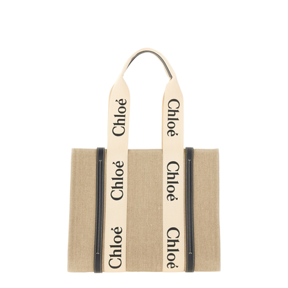 Linen Bag with Double Logo Handles - Image 4