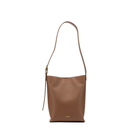 Cannolo Small Shoulder Bag Leather Brown - Image 1