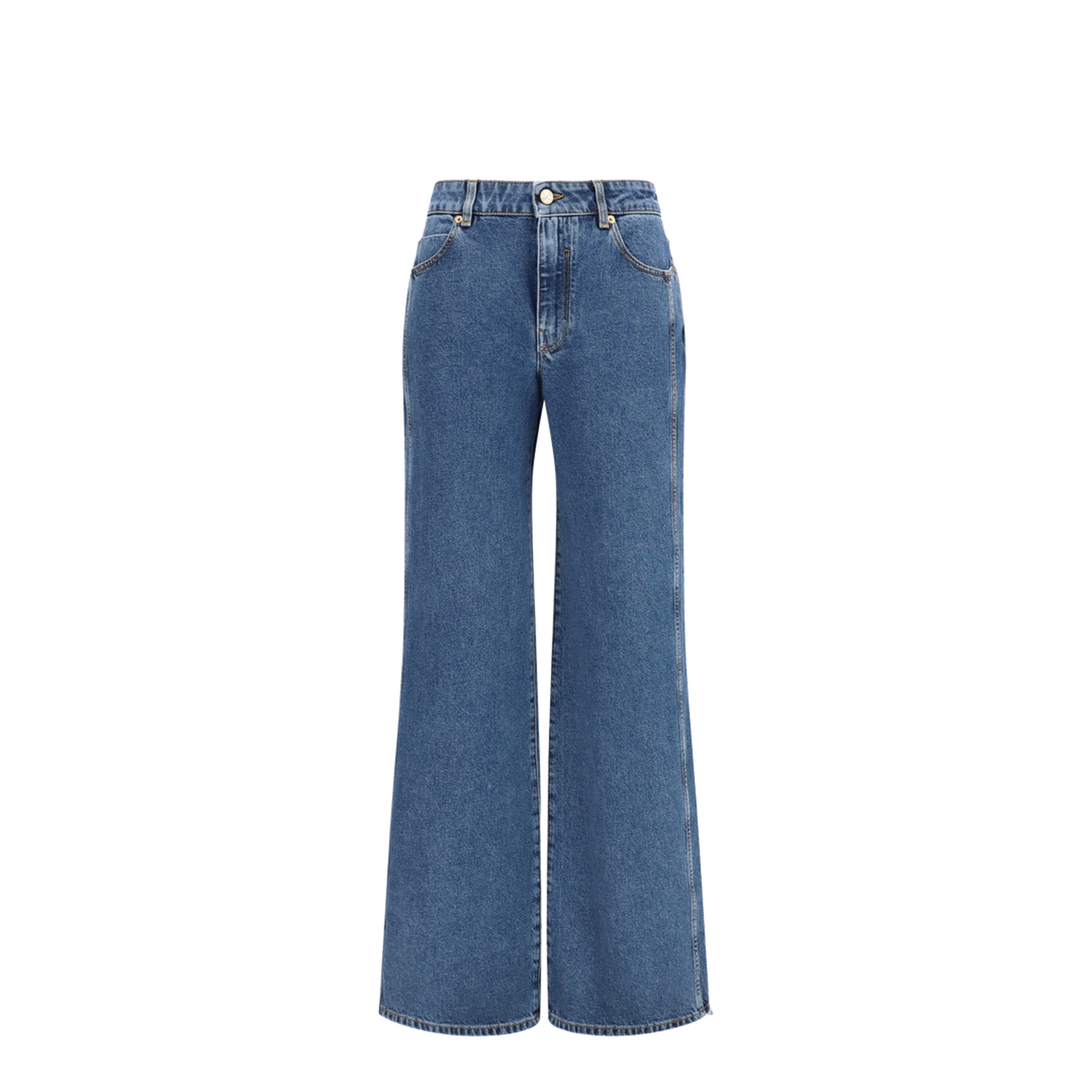 Straight Wide-Leg Jeans - Image 1