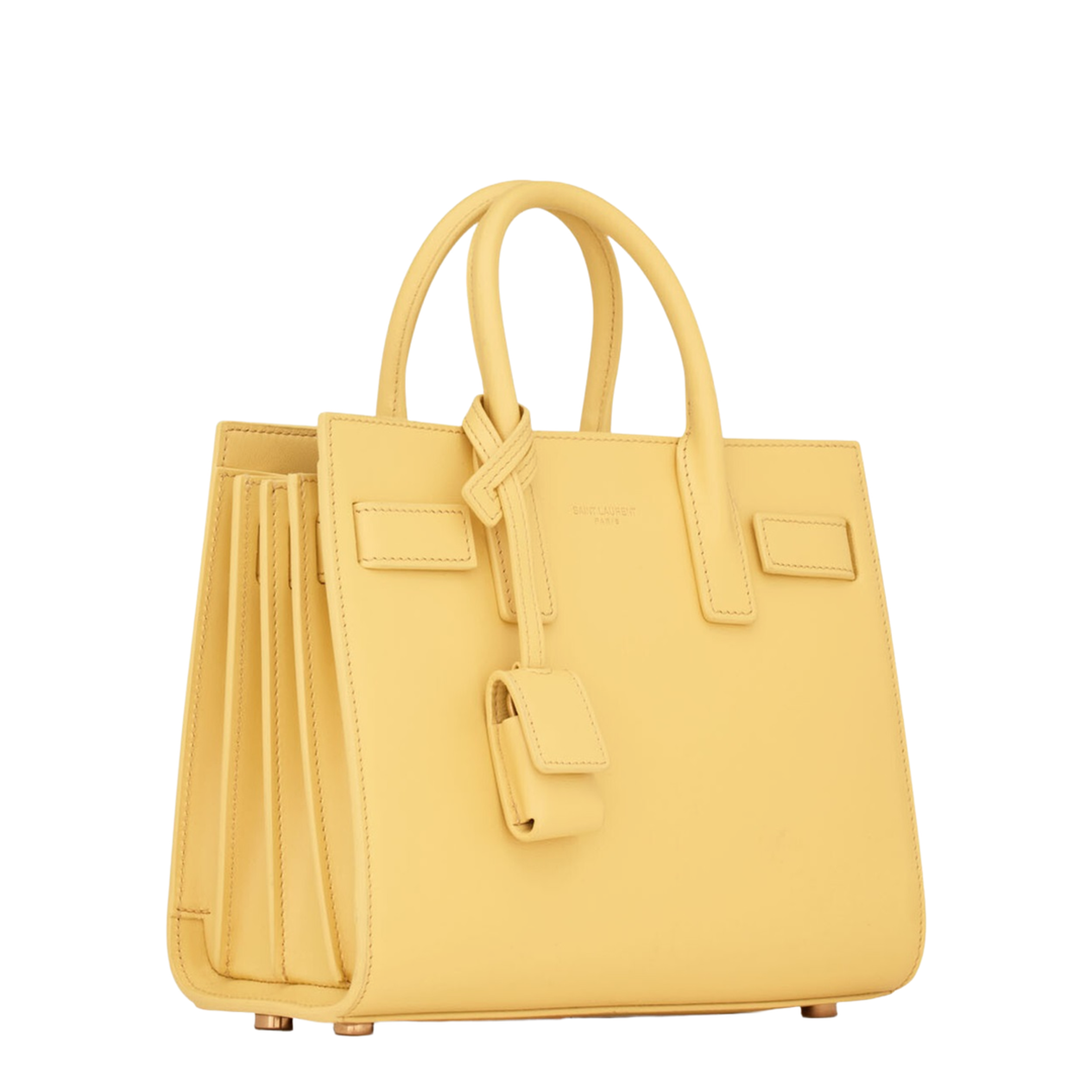 Sac de Jour Nano Smooth Leather Top-Handle Bag - Soft Lemon - Image 3