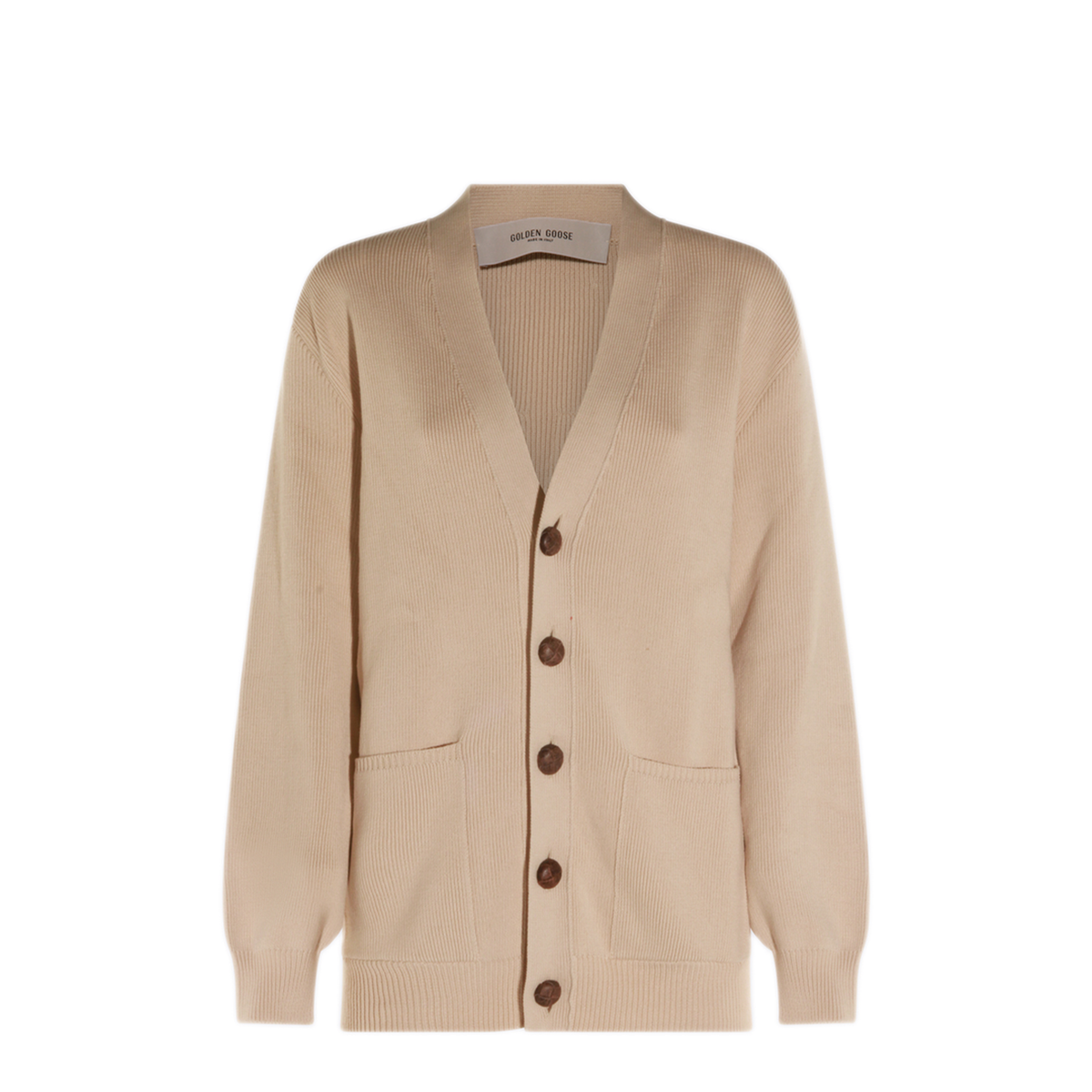 Cotton V-Necked Cardigan - Image 2