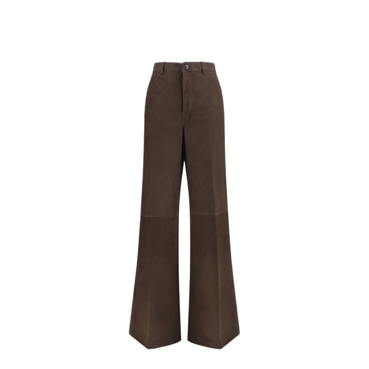 Wide Leg Suede Pants - Image 1