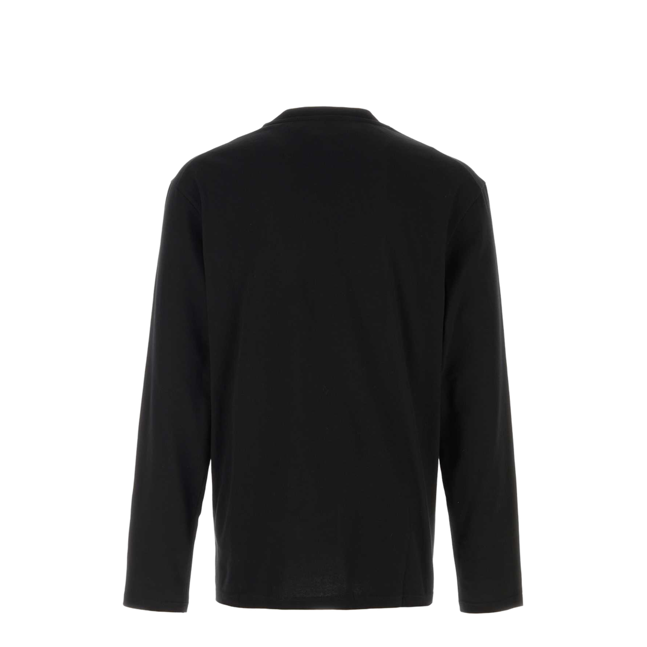 Black Cotton T-Shirt - Image 2