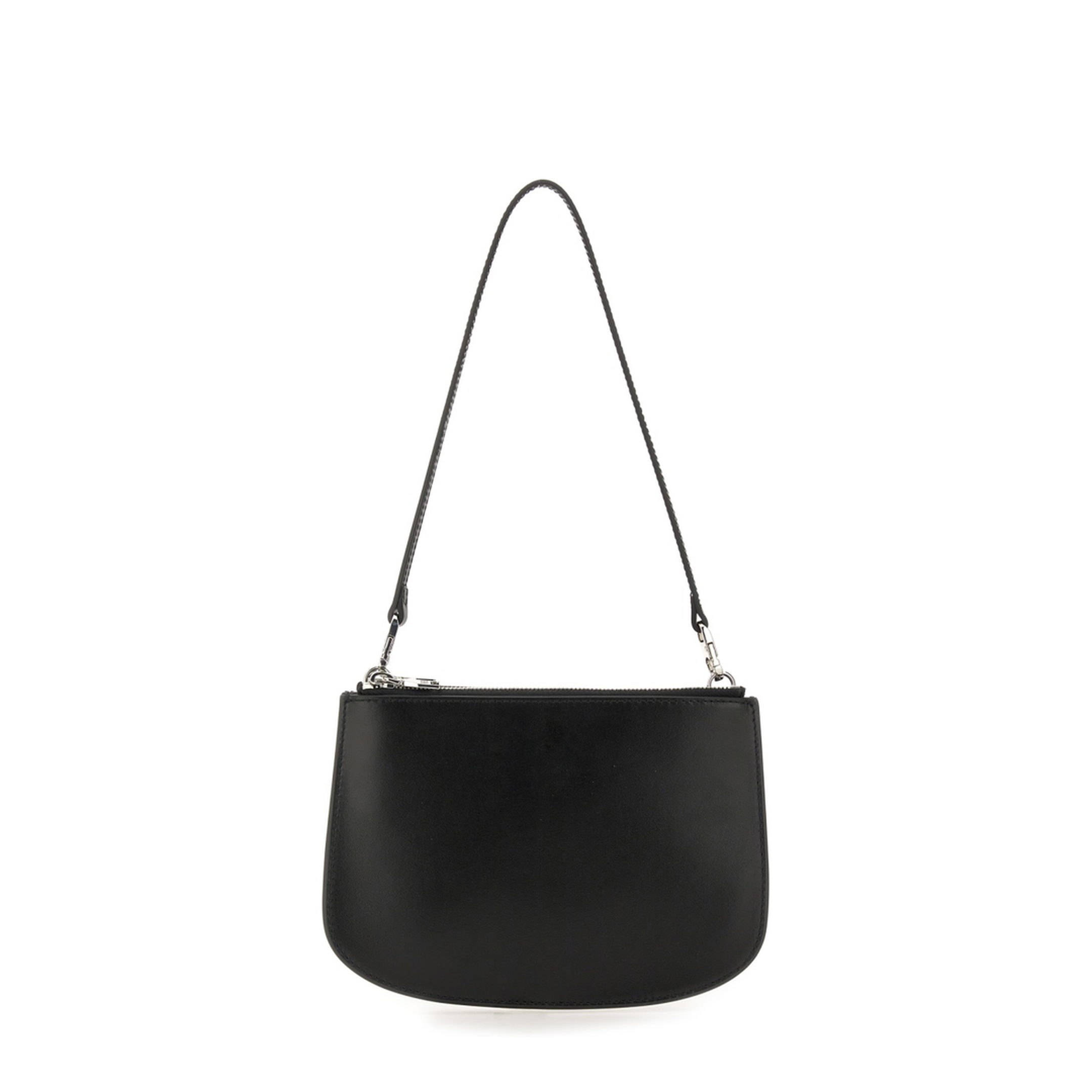 1DR Twin Calf Leather Shoulder Bag - Black - Image 7