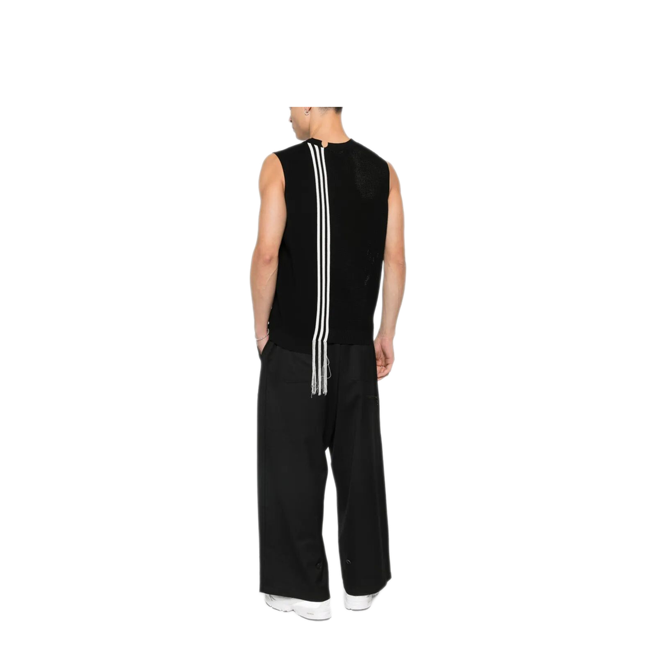 GFX Knitted Vest with Perforated Details - Image 4