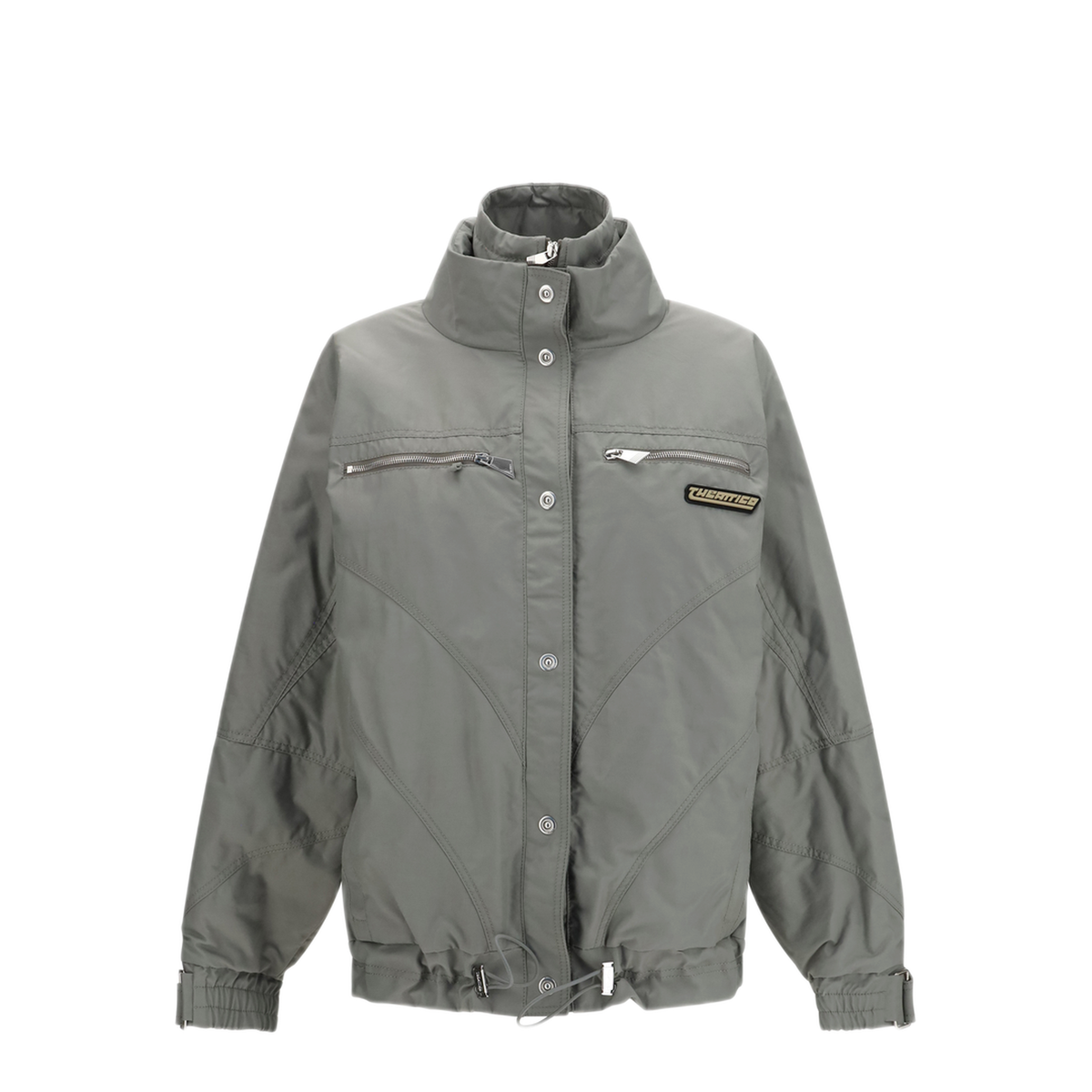 High Neck Bomber With Zips - Image 1