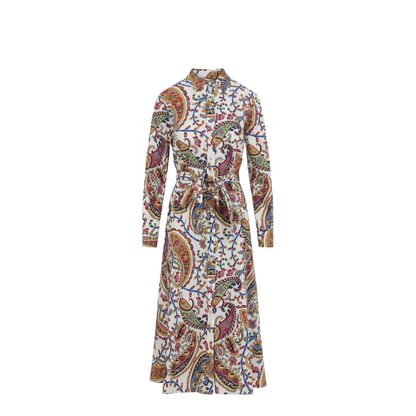Belted Midi Dress - Image 1