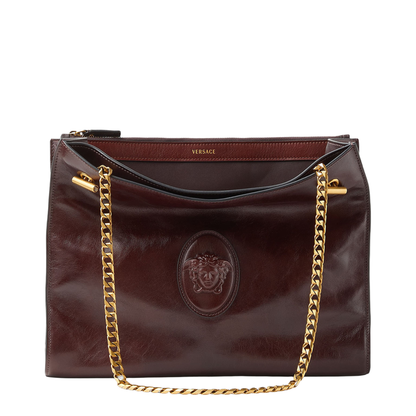 Cabine Calf Leather Shoulder Bag - Brown - Image 1