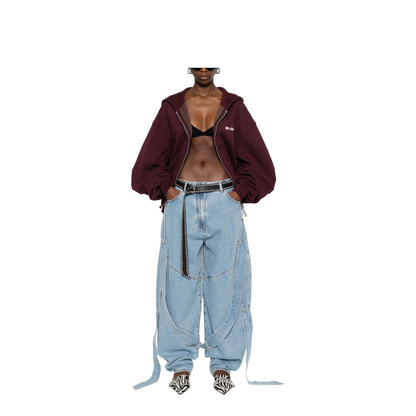 Light Blue Denim Classic Five Pockets Pants - Image 5