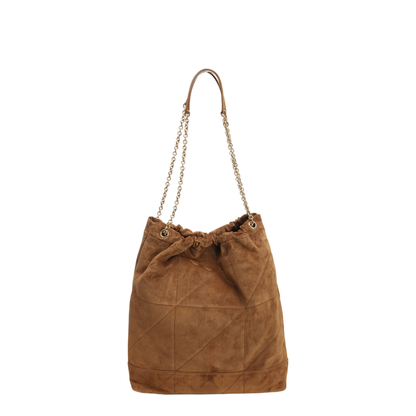 Jamie Large Suede Bucket Bags - Brown - Image 3