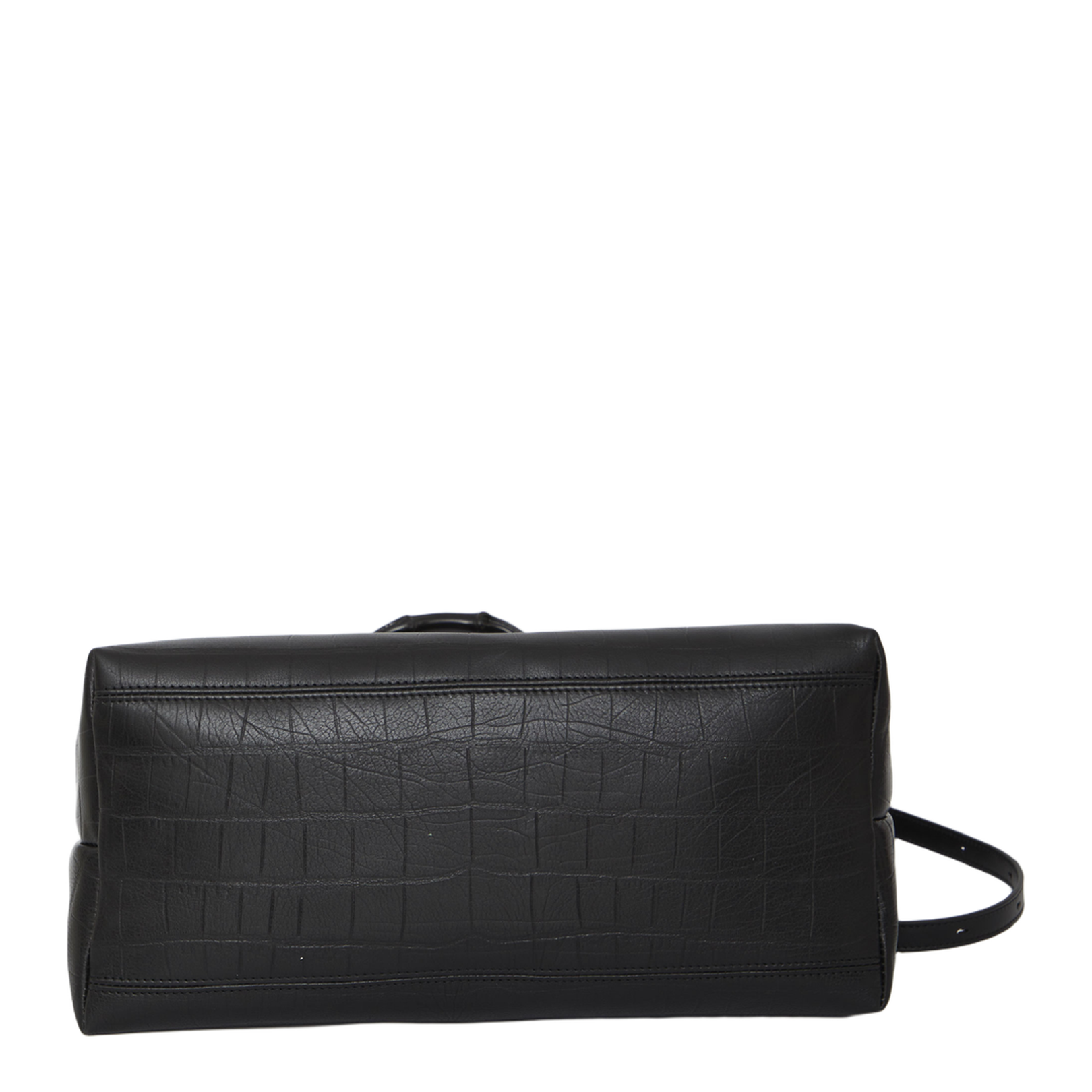 Crocodile Embossed Leather Tote Bag - Image 4