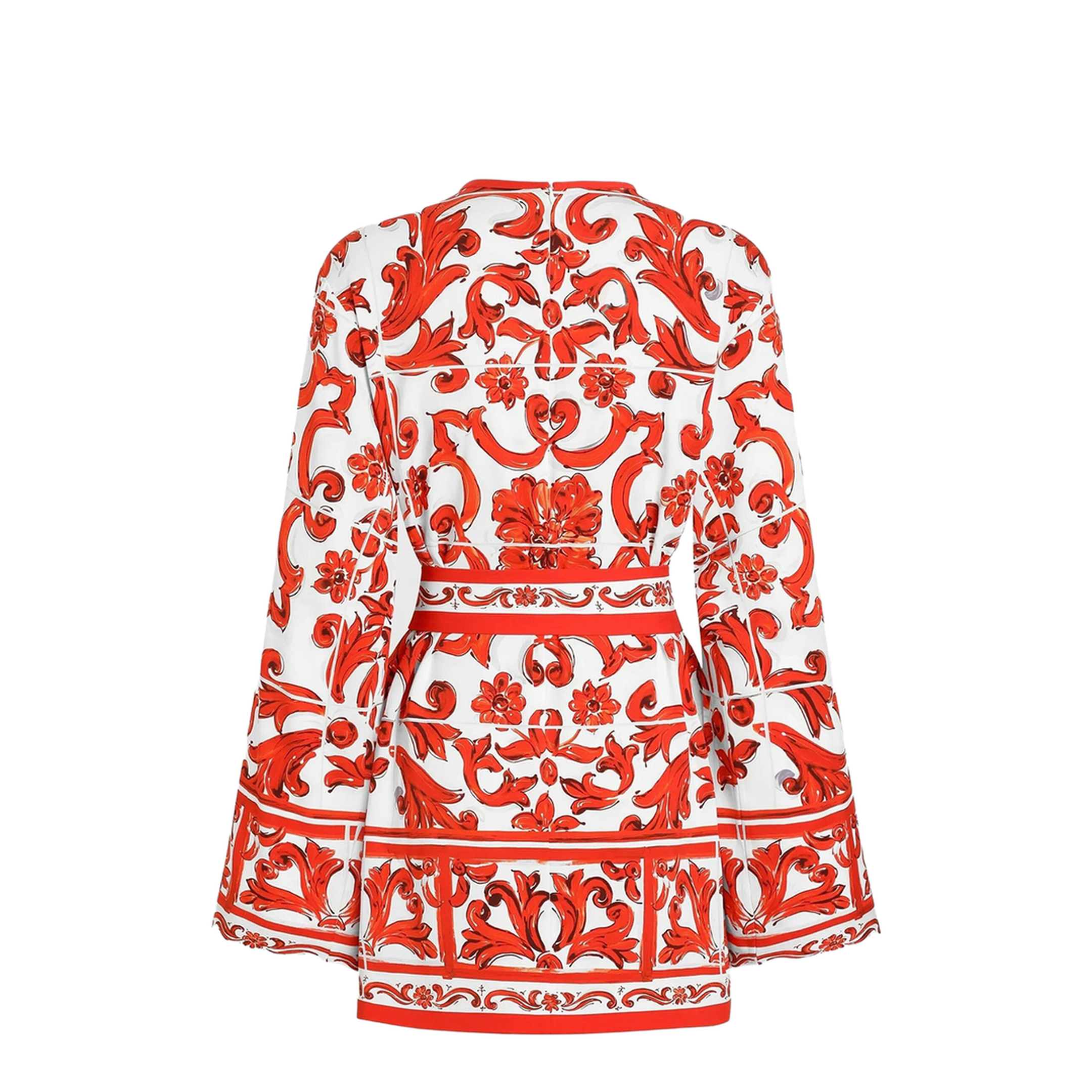 Majolica-Print Silk Charmeuse Shirt - Image 3