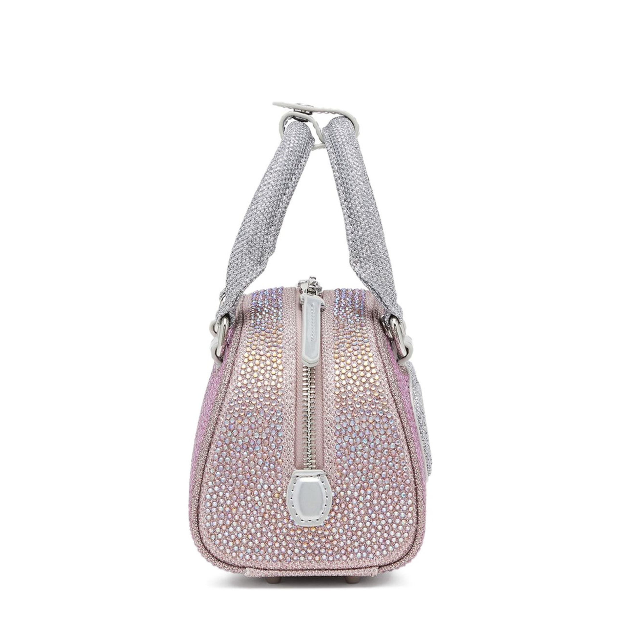1DR Dome Small Crystal Lurex Crossbody - Pink - Image 2