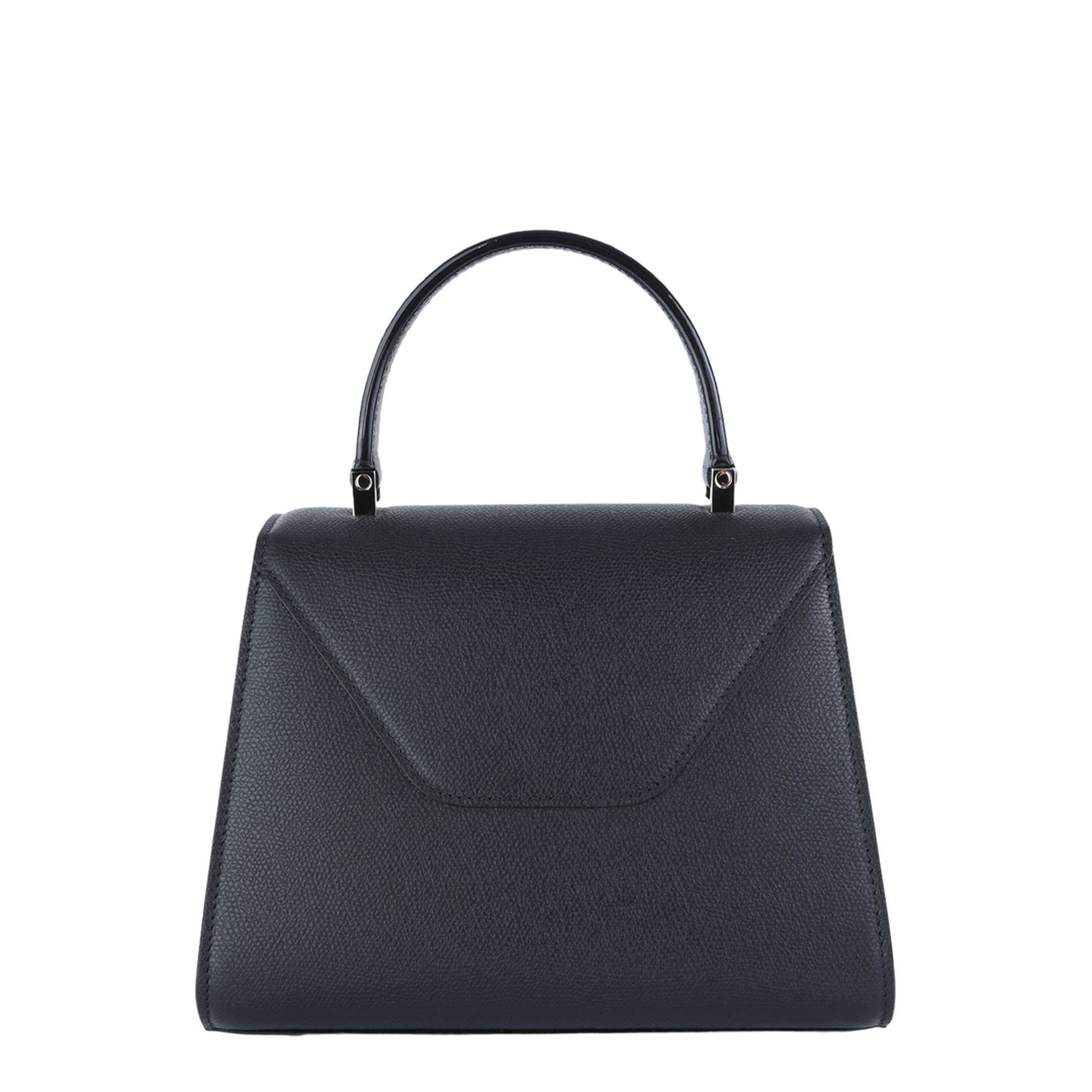 Iside Mini Millepunte Calf Leather Top Handle Bag - Black - Image 3