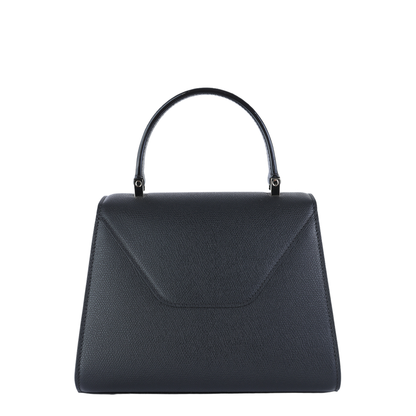 Iside Mini Millepunte Calf Leather Top Handle Bag - Black - Image 3