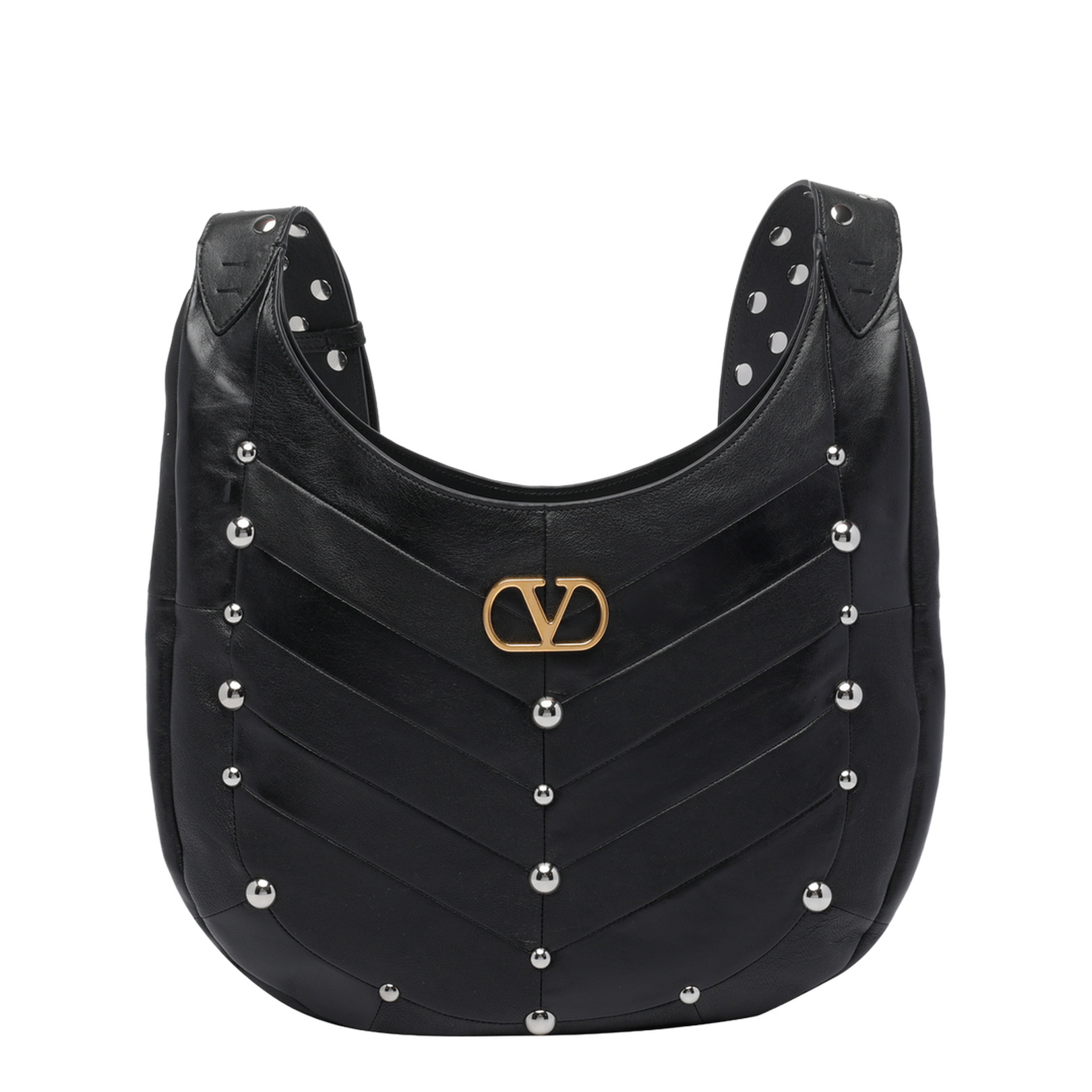 Hoboho Small Shoulder Bag Leather Black - Image 1