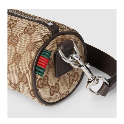GG Canvas Mini Cylinder Bag - Image 5