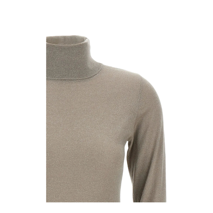 Sparkling Cashmere and Silk Lightweight Turtleneck Sweater - Image 3