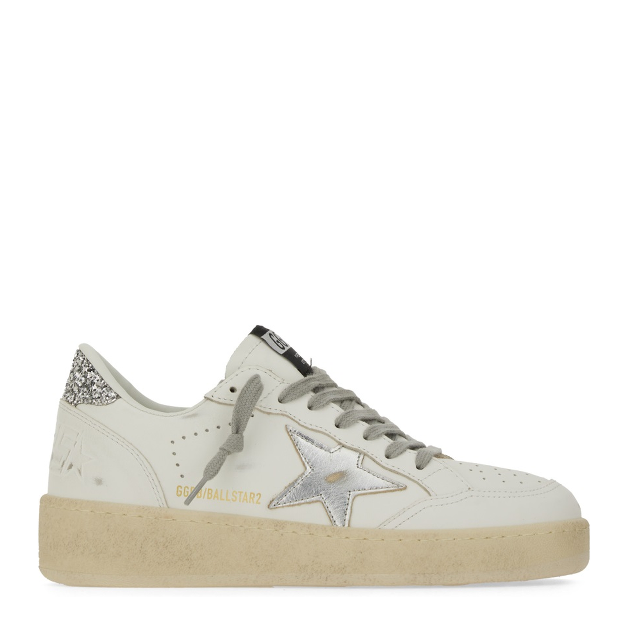 Ball Star with Silver Leather Star and Silver Glitter - Image 3