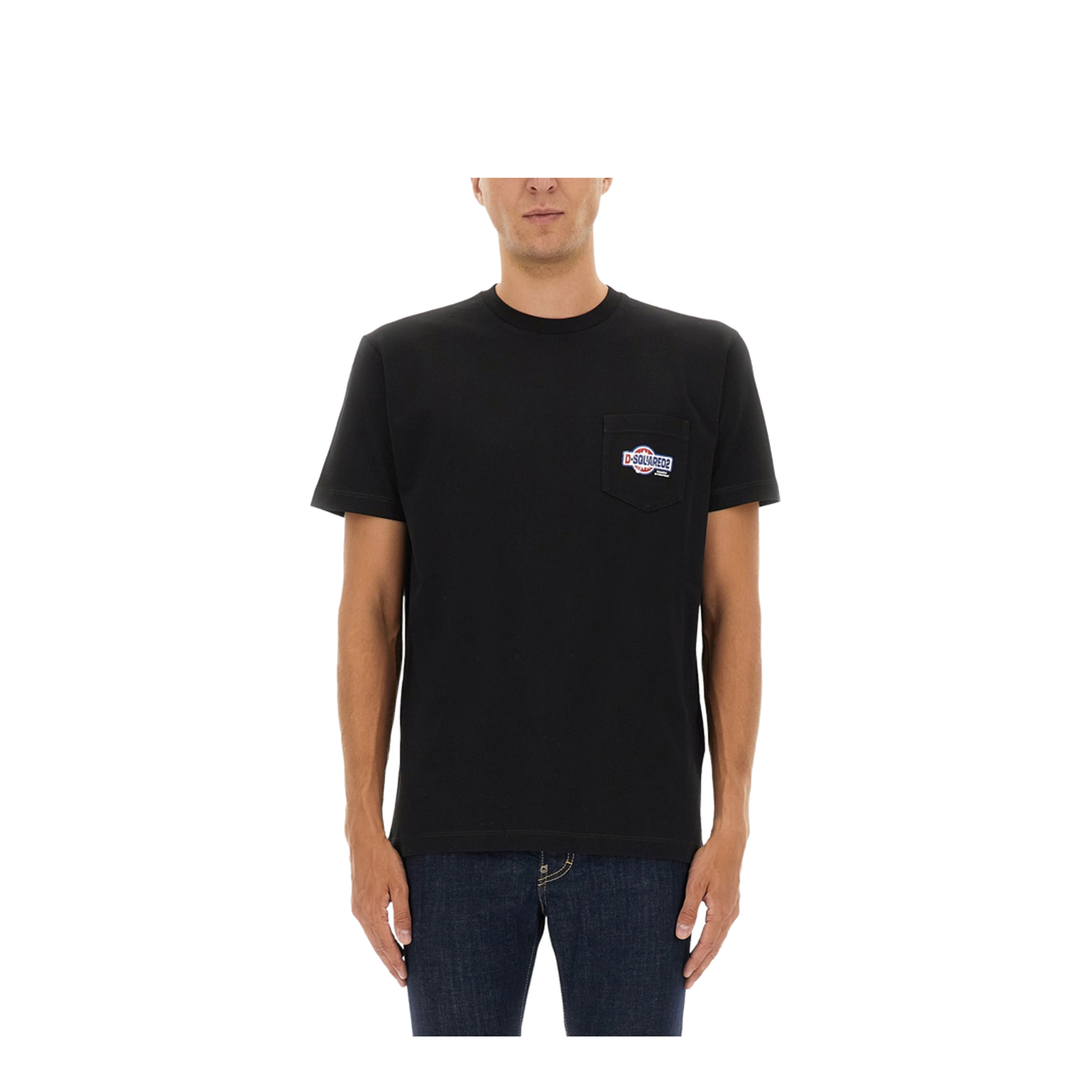 T-Shirt with Pocket and Logo - Image 1