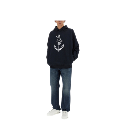 Sweatshirt with Navy Print - Image 2