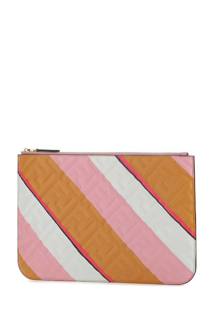 Multicolor Nappa Leather Pouch - Image 4