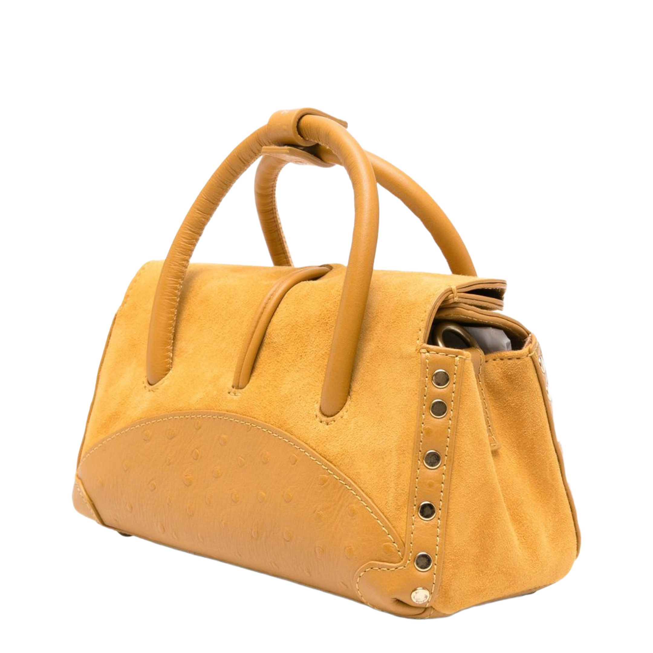 Dotta ZaShmere & Cactus Leather Baby Bag - Yellow Winter Sun - Image 3