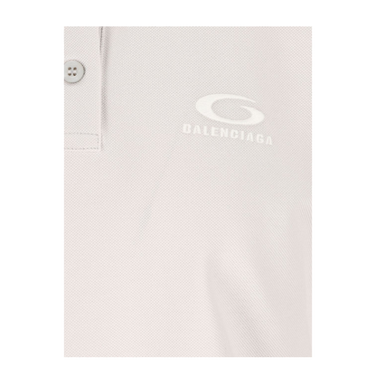 Cotton Pique Polo Shirt With Sport Icon Logo - Image 4