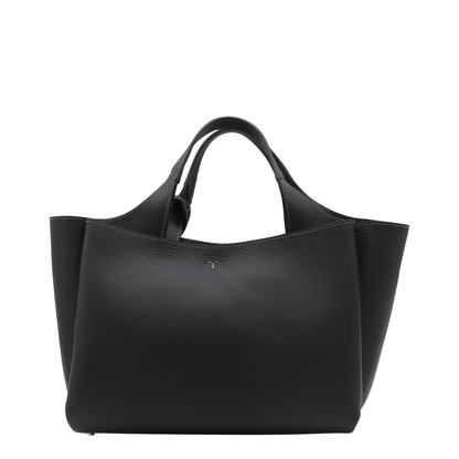 T Timeless Mini Calf Leather Tote - Black - Image 4