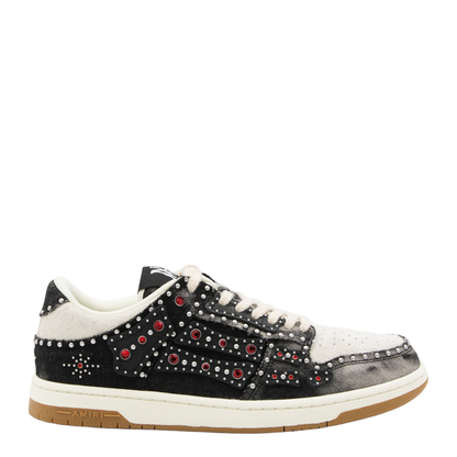Skel Top Black Sneaker With Beads And Crystals - Image 1