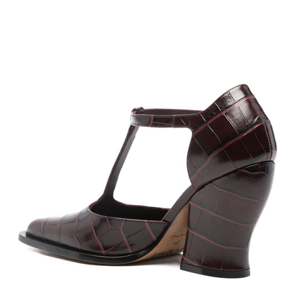 Onda Leather Pumps - Brown - Image 3